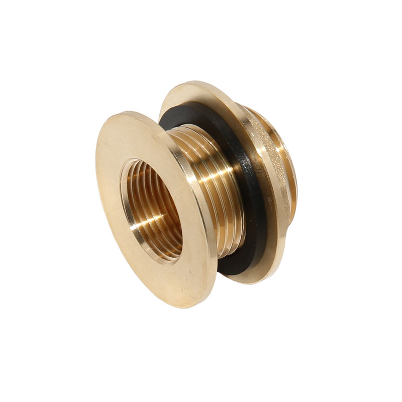 Tankdurchf�hrung Tankverschraubung 1/2- IG x 3/4- AG messing f�r Regentonnen Tank Beh�lter