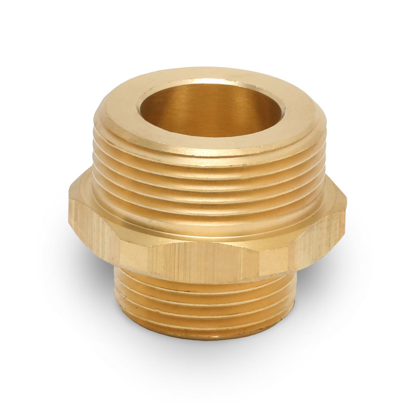 Doppelnippel Reduziert Messing 1/2" X 1/4" - 3 Stück Reduzieradapter Außengewinde