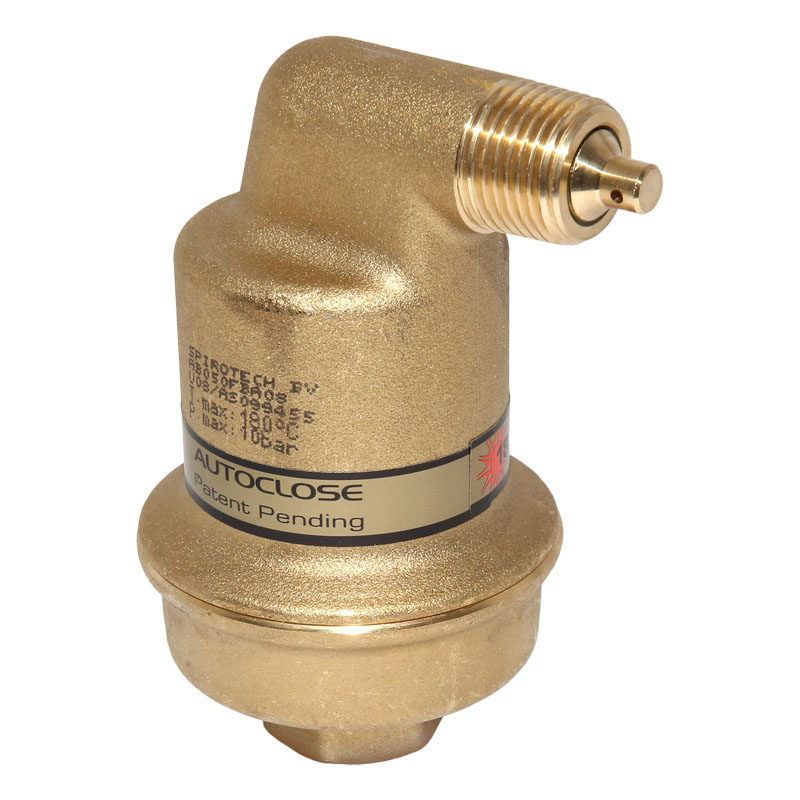 SpiroTop Solar AutoClose Großentlüfter für hohe Temp. mit ½“IG Messing / Kunststoffschw. AB050FBA08