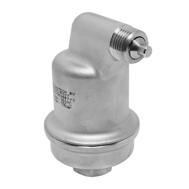 SpiroTop HT RVS Gro�entl�fter f�r hohe Temp. mit ��IG Geh�use u. Schwimmer Edelstahl Niro AB050/R007