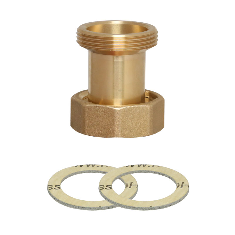 Adapter Pumpenpassstück 1 1/2- IG x 1 1/2- AG x 50mm für 130mm DN 25 Pumpen auf 180 mm