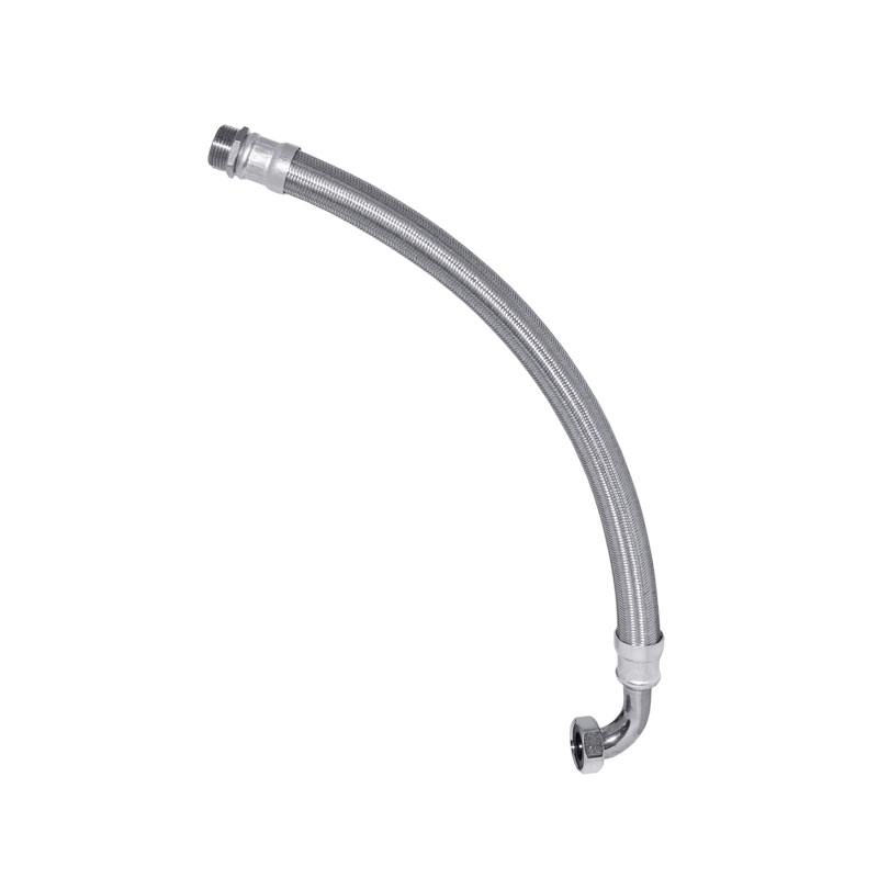 IBO Panzerschlauch 600 mm Flexschlauch 1- abgewinkelt Edelstahlgeflecht f�r Hauswasserwerk 60cm