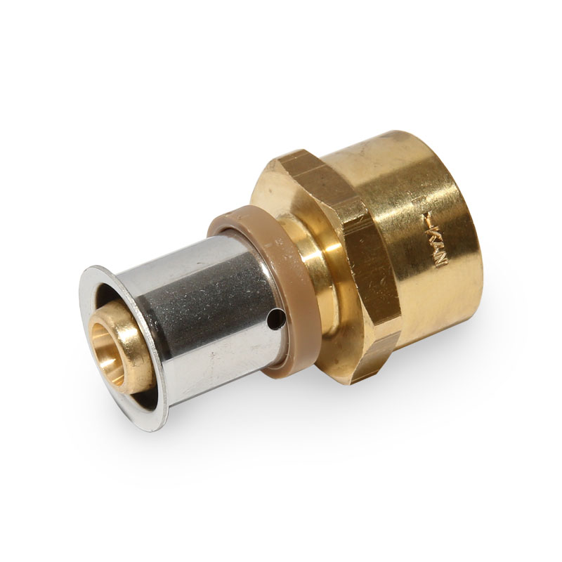 KAN-therm �bergangsmuffe Messing IG 16 x 1/2-IG K-080100 f�r Heizung und Sanit�r DVGW KAN-press