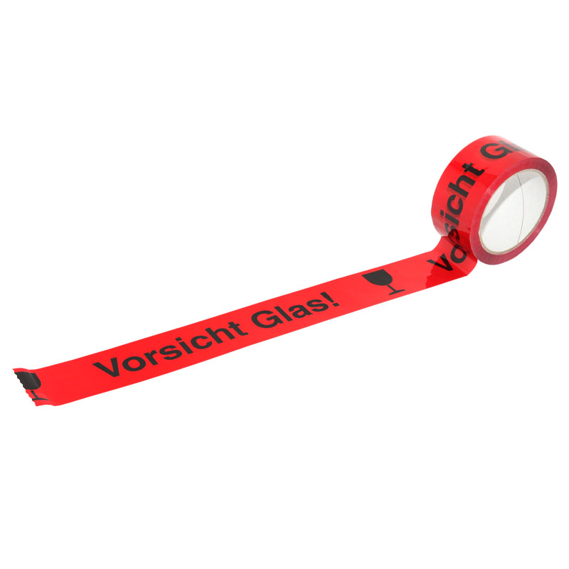 50 Rollen Premium Klebeband Packband Paketband Paketklebeband Vorsichtig Glass
