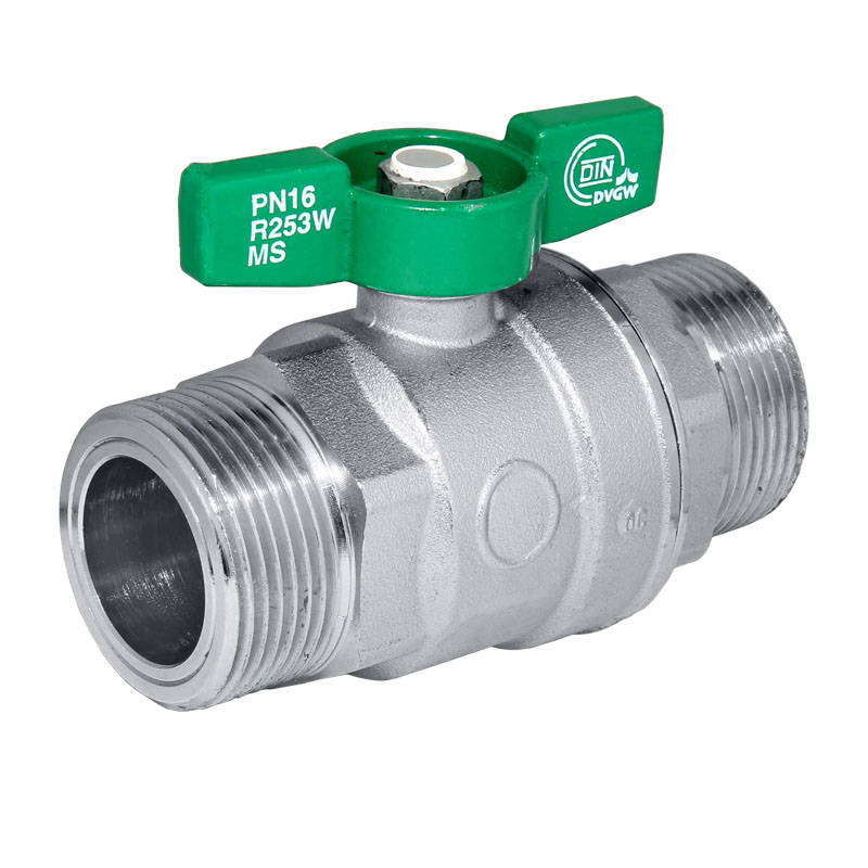 Giacomini Trinkwasser Kugelhahn DN25 Schwermodell mit Flügelgriff 2x 1-AG DVGW R253WX005