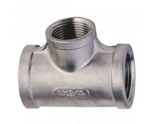 Hage T-St�ck Reiter reduziert Edelstahl   Rp 1- x Rp 3/4- x Rp 1-  (IG) Artnr. 21300010