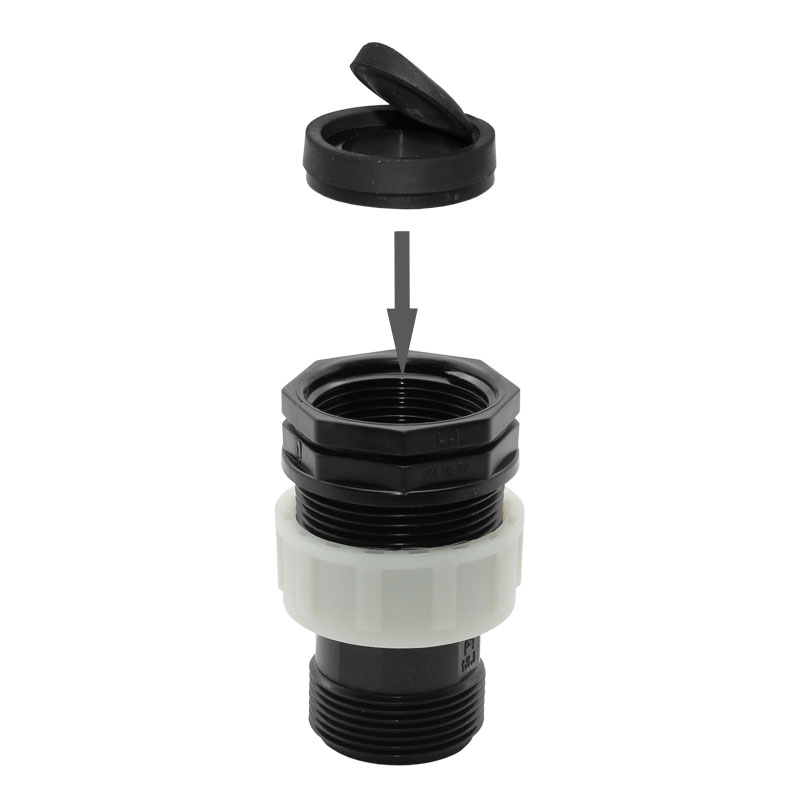 Jung R�ckschlagklappe 1 1/4- f�r den transportablen Einsatz von Tauchpumpen Simer U3KS JP48845