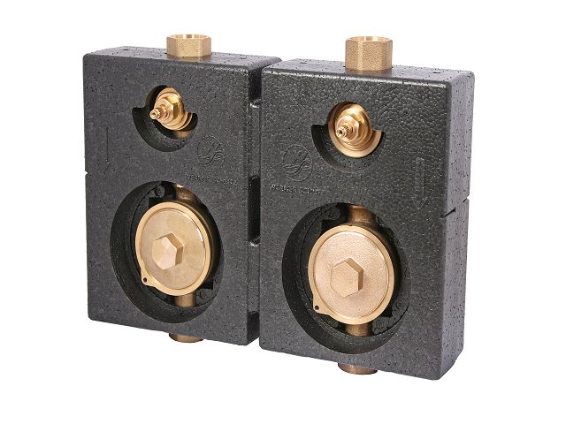 Sch�tz Montageblock DUO UP Unterputz f�r Wasserz�hler  TYP 2- KOAX 00 9902 03 00001