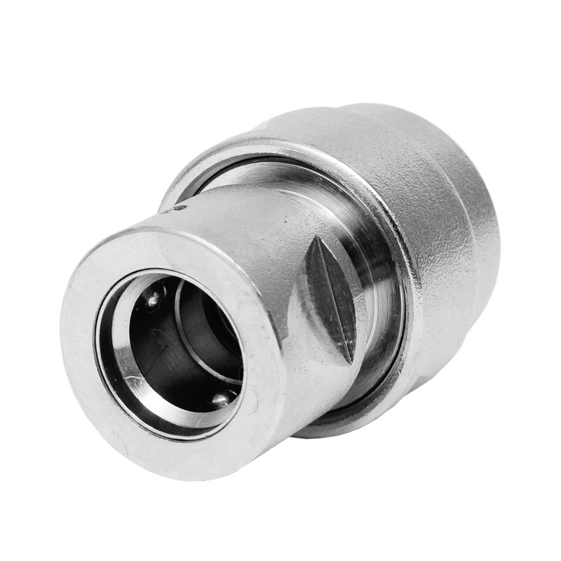 GEKA Ideal Wasserstop 3/4- Messing vernickelt  mit Spannmutter und Wasserdruckventil 743XSB