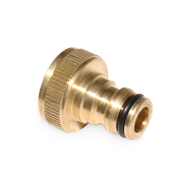 GEKA Ideal Hahnstecker mit Innengewinde 3/4- Messing vernickelt 711XSB