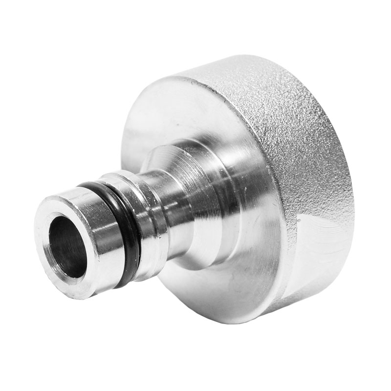 GEKA Ideal Hahnstecker mit Innengewinde 1- Messing vernickelt  713XSB