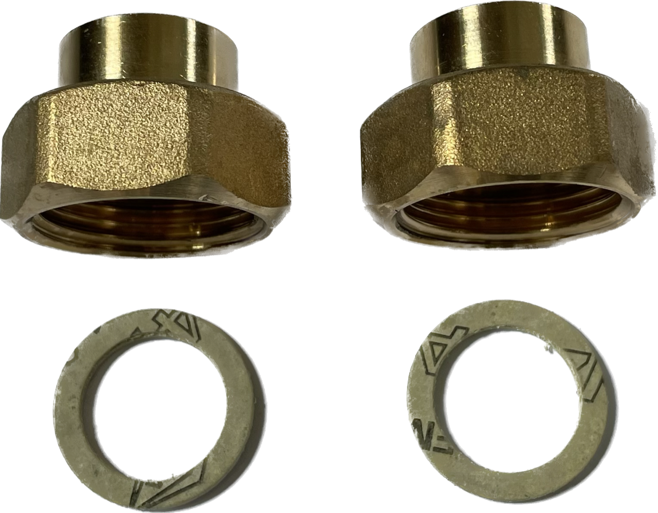 Verschraubung DN15 Verschraubungssatz Anschlussverschraubung G 3/4- x 18 mm L�t messing flachdicht.