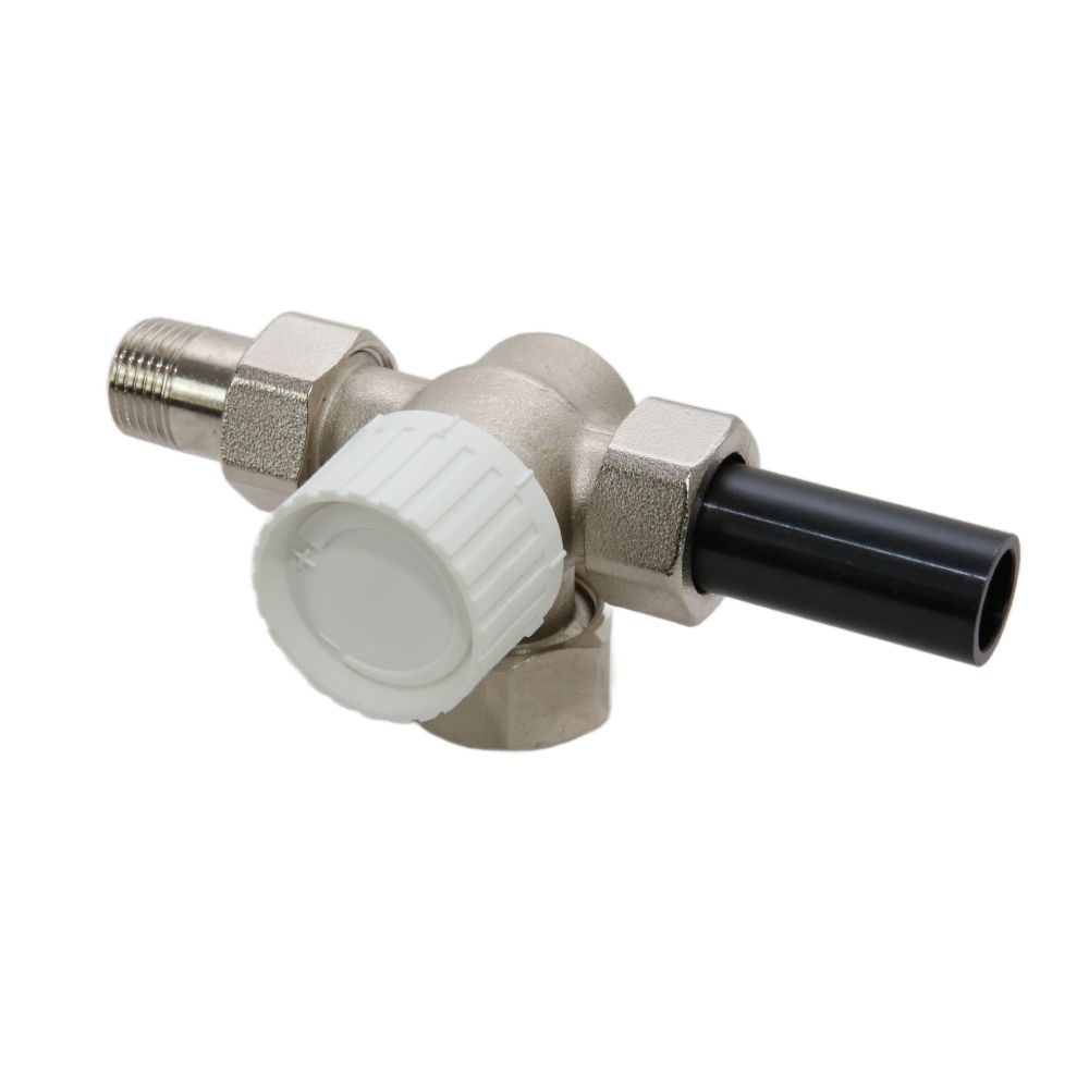 Flamco Rossweiner MB Dreiwegethermostatventiluntertleil DN15 Voreinstellung Anb. rechts M1234601