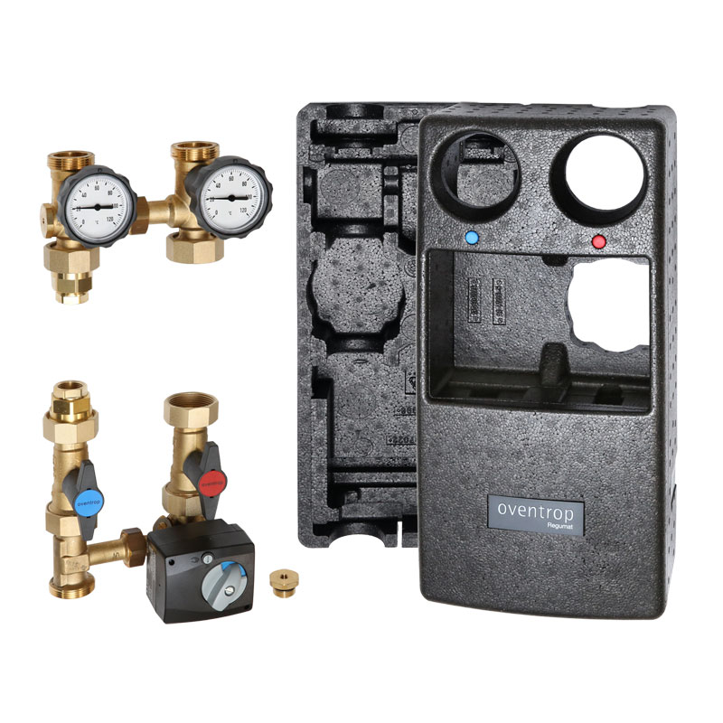 Oventrop Pumpengruppe Regumat  M3-180 1356250 ohne Pumpe, mit integriertem WMZ-Einbauset