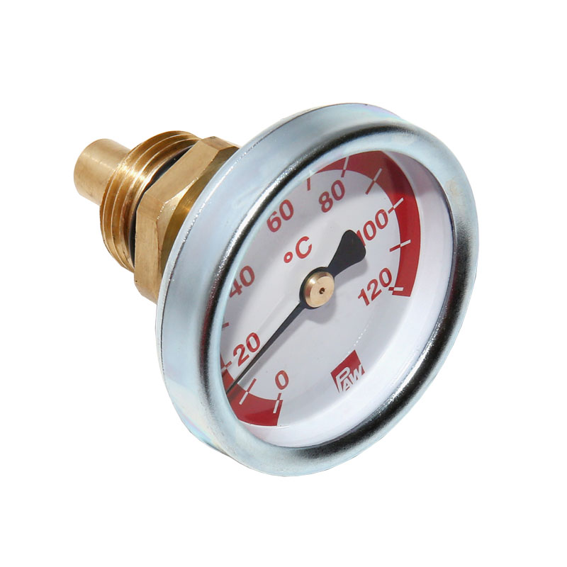 PAW Zeigerthermometer 1/2- �50 mm mit roter Skala passend f�r PAW K2, K3, K5 und K7 21711