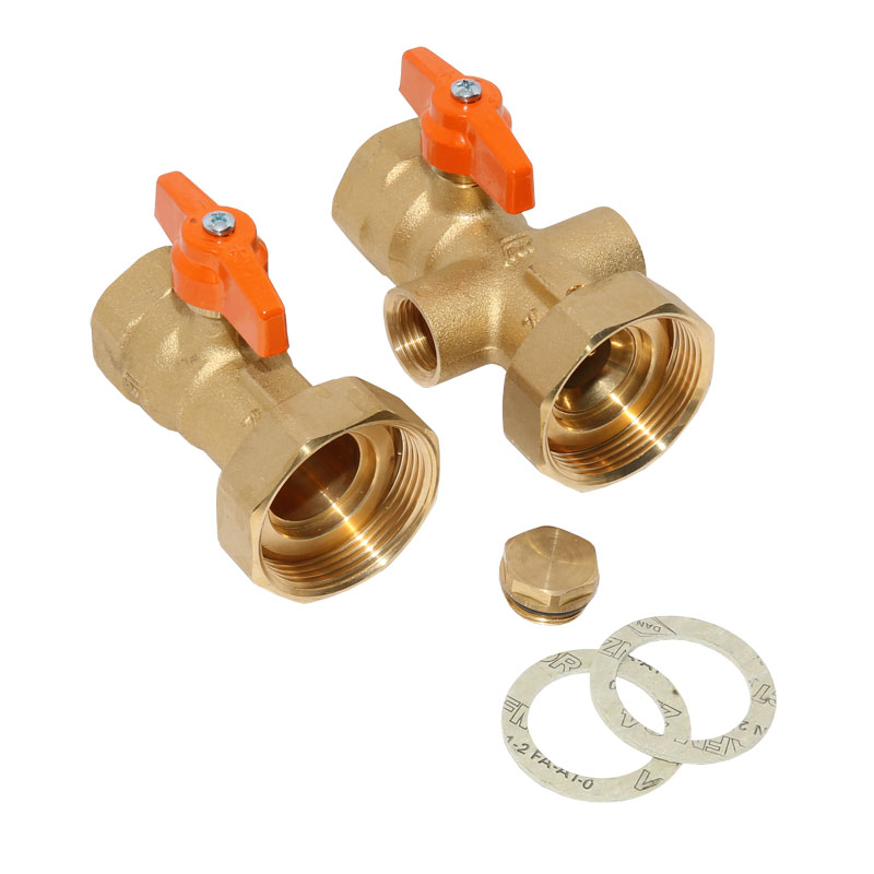 PAW Vorlaufset K2 Voll absperrbar DN 25 Pumpenkugelhähne mit 1- IG 2705