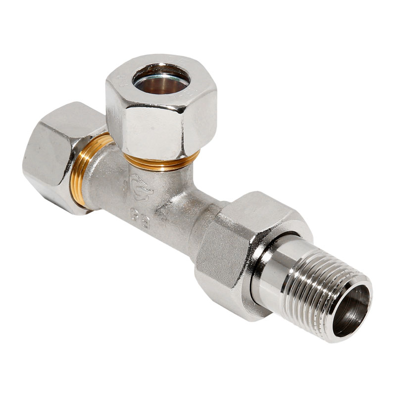 Rossweiner Bypass-T-St�ck mit Verschraubungen DN15xDN15x1/2- 1232201