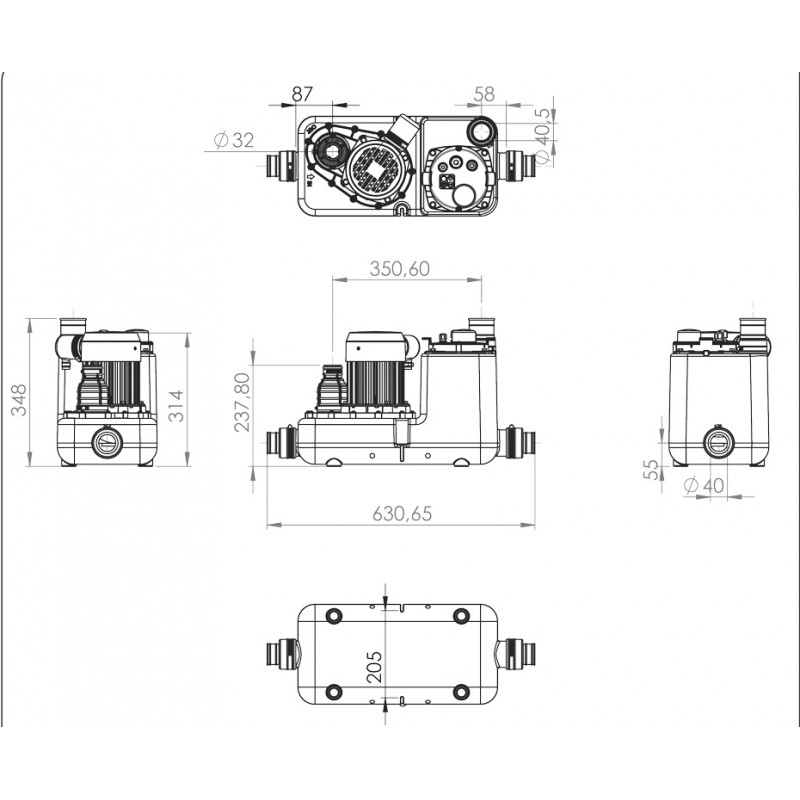 SaniCom 1 SFA Sanibroy Hebeanlage Abwasserhebeanlage... nur 789.90 EUR