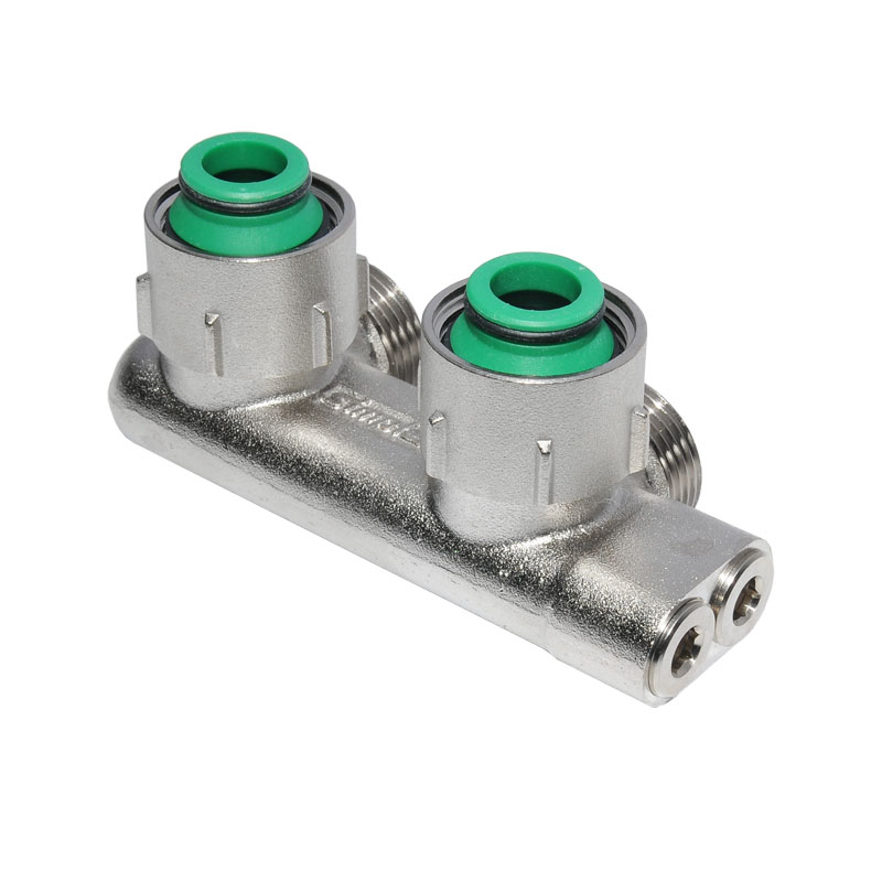 Simplex Umlenkhahnblock E2/50 Kreuzungshahnblock 3/4- mit Anschlussnippel F10079