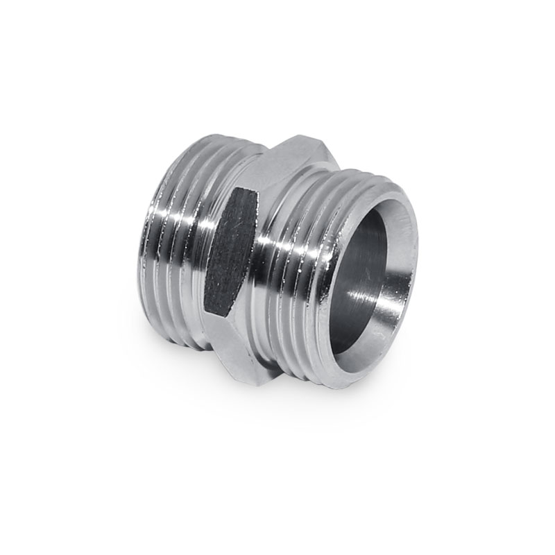 Simplex Kupplungsnippel , Doppelnippel 3/4-AG x 3/4- AG (Eurokonus) vernickelt kon. dichtend F10393