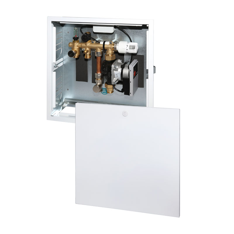 Simplex System-Regelbox KOMFORT inkl. Wilo Yonos Para f. ca. 20-40m² Flächenh. in Metallbox F11854