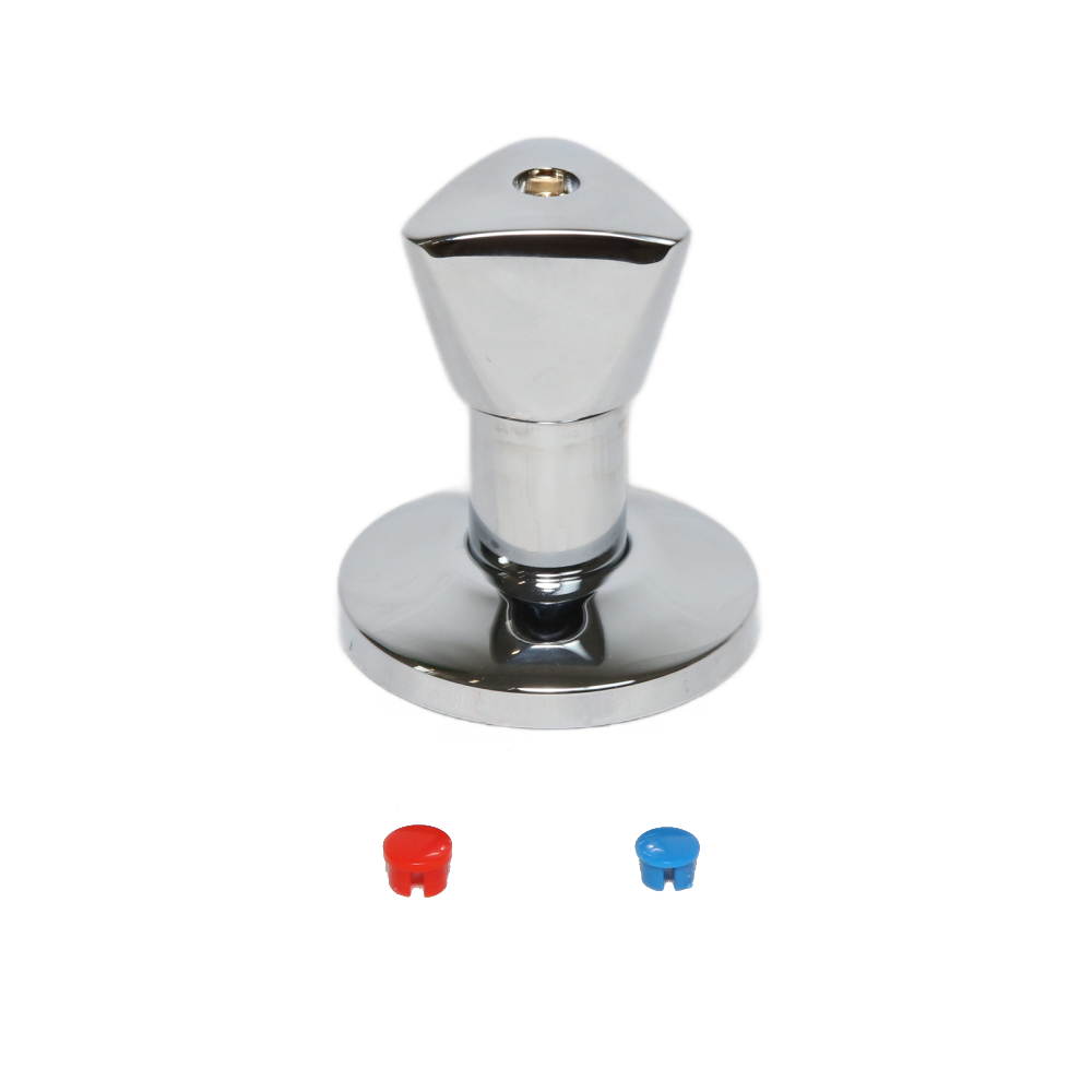 BRUSE UP-Ventil Fertigmontageset 40mm chrom mit Haubengriff kalt / warm