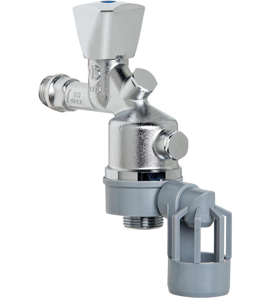 Schl�sser Auslaufventil 8260 mit Systemtrenner matt-verchromt 0082601550001