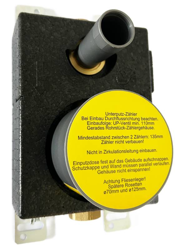 Schütz Montageblock MONO UP Unterputz für Wasserzähler TYP 2- KOAX 00 9902 02 00001