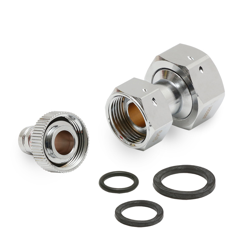 Doppelverschraubung Zapfhahnverschraubung f. Wasserz�hler QN 2,5 plombierbar 1 x 1- & 1 x 3/4- �M