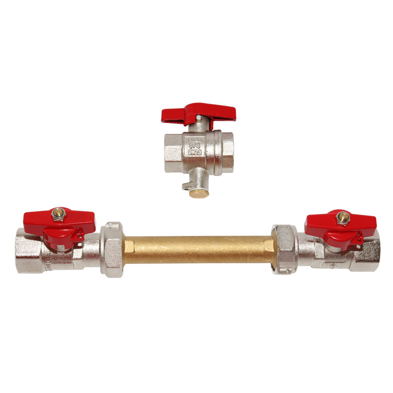 Schlösser Einbausatz 3/4- für Wärmezähler Wärmemengenzähler 130mm Qn 2,5 für Direktmessung DN20