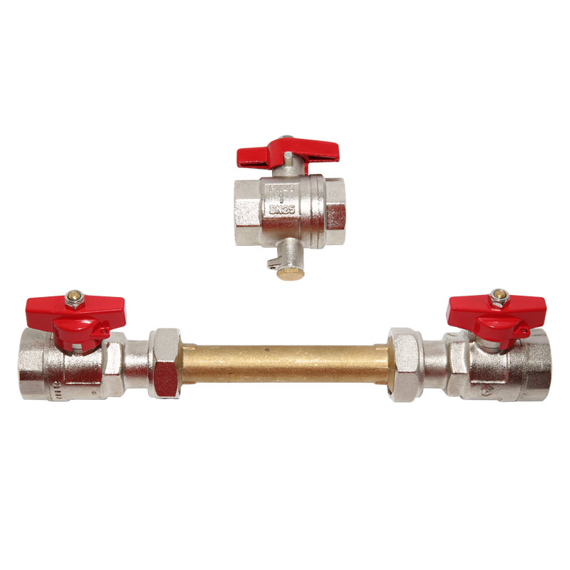 Schlösser Einbausatz 1- für Wärmezähler Wärmemengenzähler 130mm Qn 2,5 und Qn 3,5 Direktmessung DN25