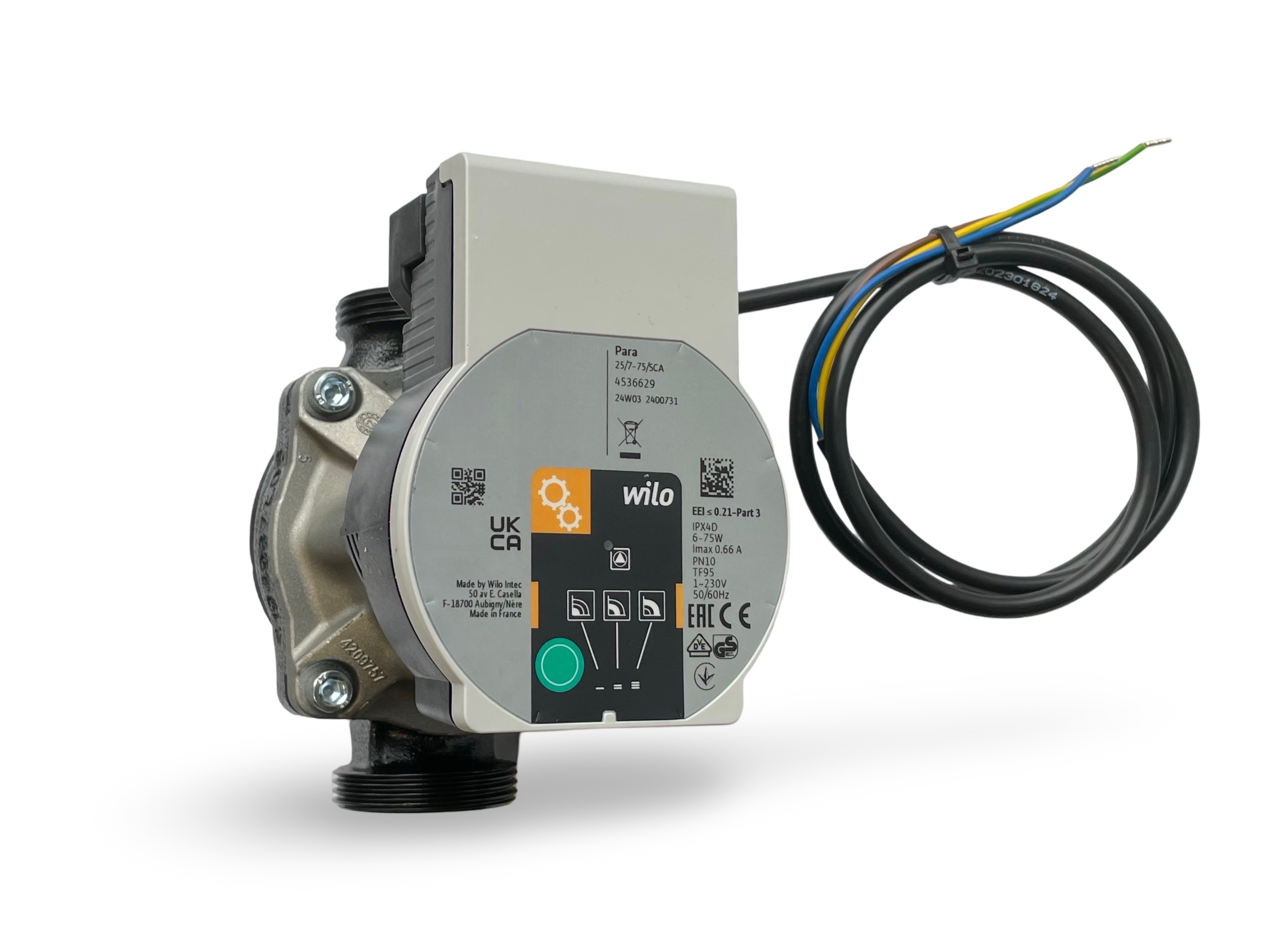 Wilo PARA 25/7 - 75/SCA 130mm Heizungspumpe Sole Hocheffizienzpumpe Umw�lzpumpe