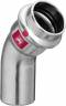 Viega Bogen 45 Grad mit SC Prestabo 1126.1 in 42mm Stahl verzinkt, 558383