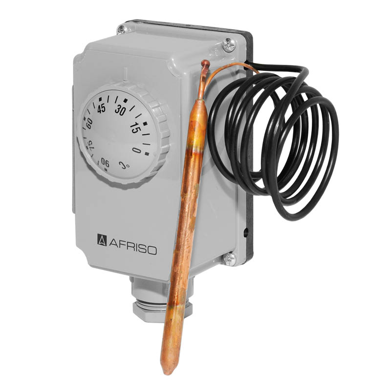 Afriso Geh�use-Thermostat GTK/7RD mit 1m Kapillare 0-90�C 67421