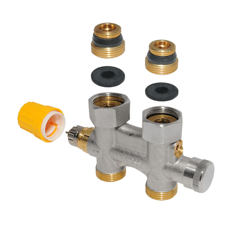 Danfoss Universalanschlussarmatur Typ VHS-UN Durchgang 1/2- x 3/4- 013G4742