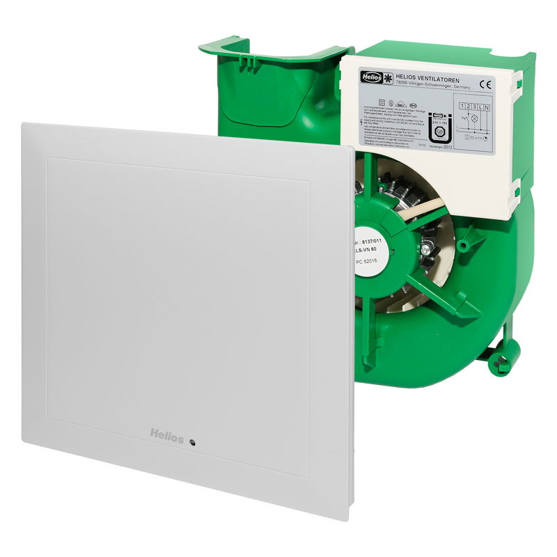 Helios ultraSilence Ventilatoreinsatz ELS-VF 60 mit 60/m�/h Volumenstrom mit Feuchtesensor 8161