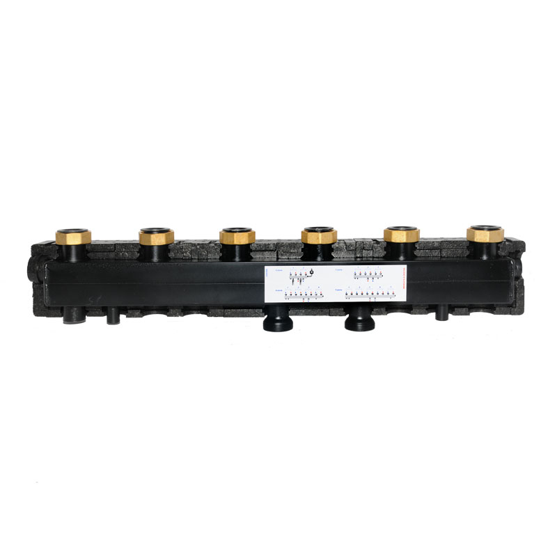 Heizkreisverteiler Verteiler für 3 Heizkreise DN 25 passend für alle Pumpengruppen mit 125mm Abstand