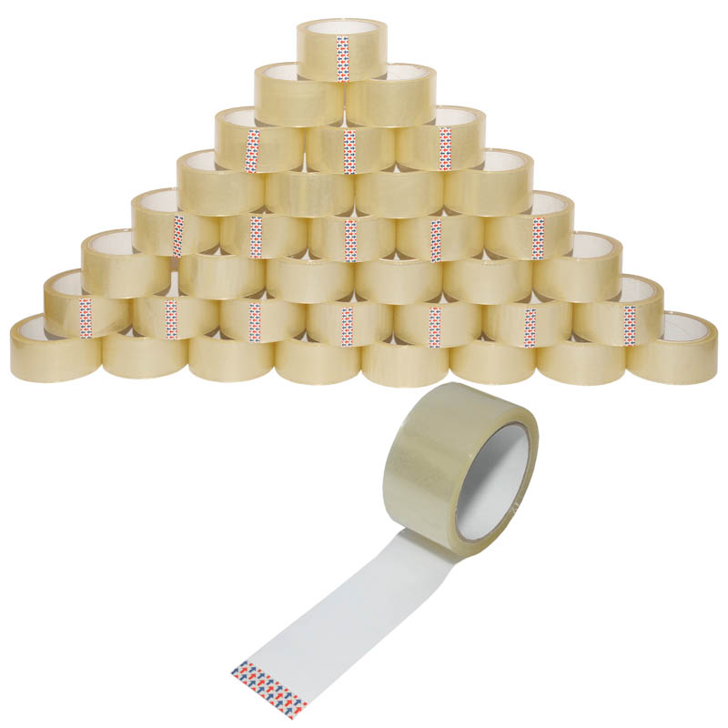 36 Rollen Paketband Packband transparent Standard 50mm x 66m Paketklebeband low noise