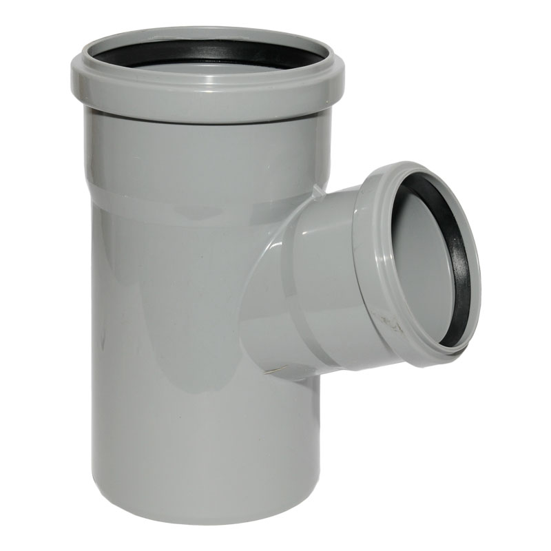 HT Abzweig mit Muffe und Gummidichtungen HT-Rohr DN 110/75 67� HTEA