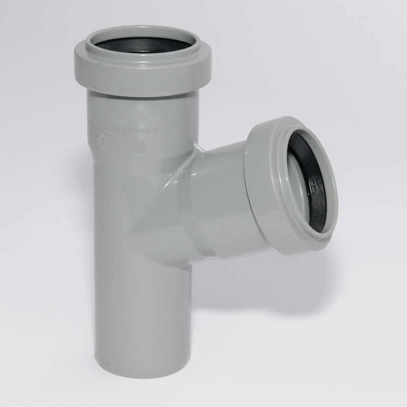 HT Abzweig mit Muffe und Gummidichtungen HT-Rohr DN 40/40 67� HTEA