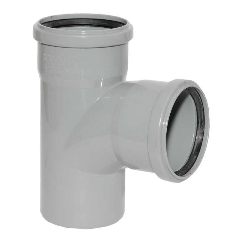 HT Abzweig mit Muffe und Gummidichtungen HT-Rohr DN 90/90 87� HTEA