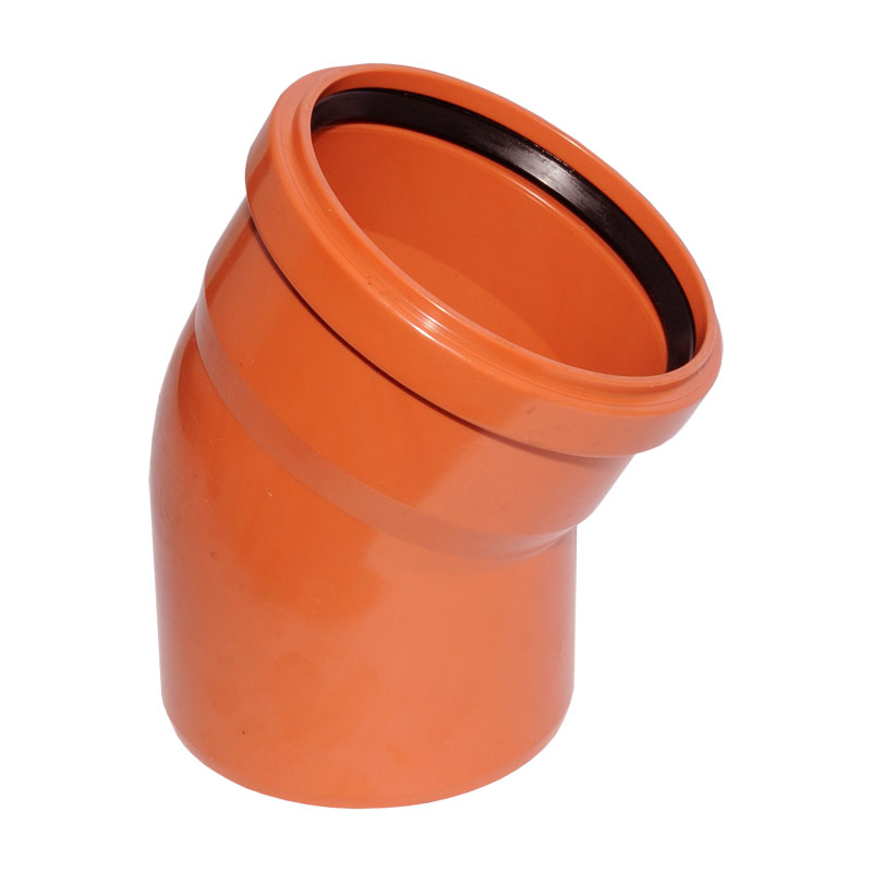 KG Bogen mit Muffe und Gummidichtung 30� DN 125 Kanalrohr KGB