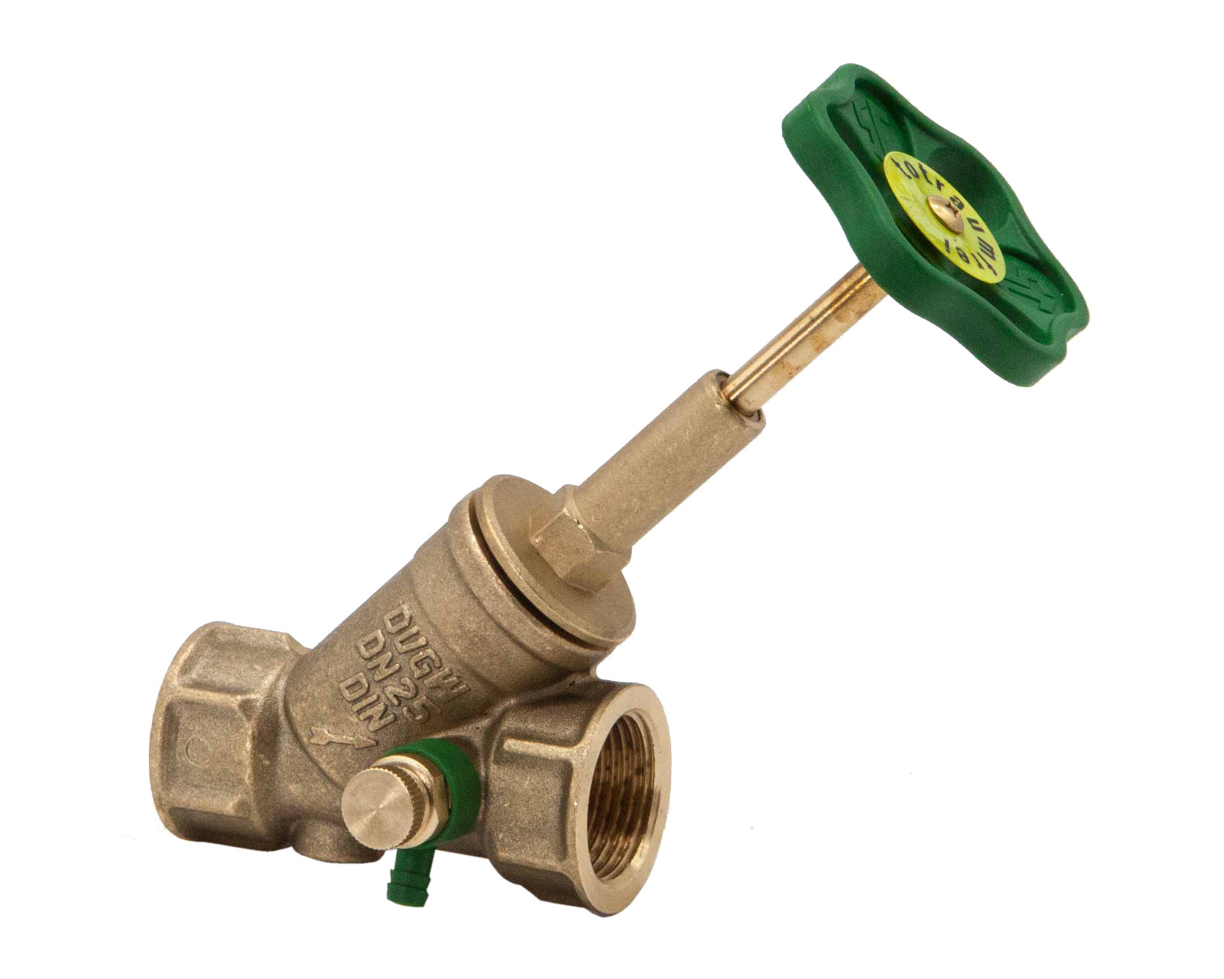 Schl�sser Schr�gsitzventil 1- DN25 Innengewinde mit Entleerung Freistromventil, st. Spindel DVGW