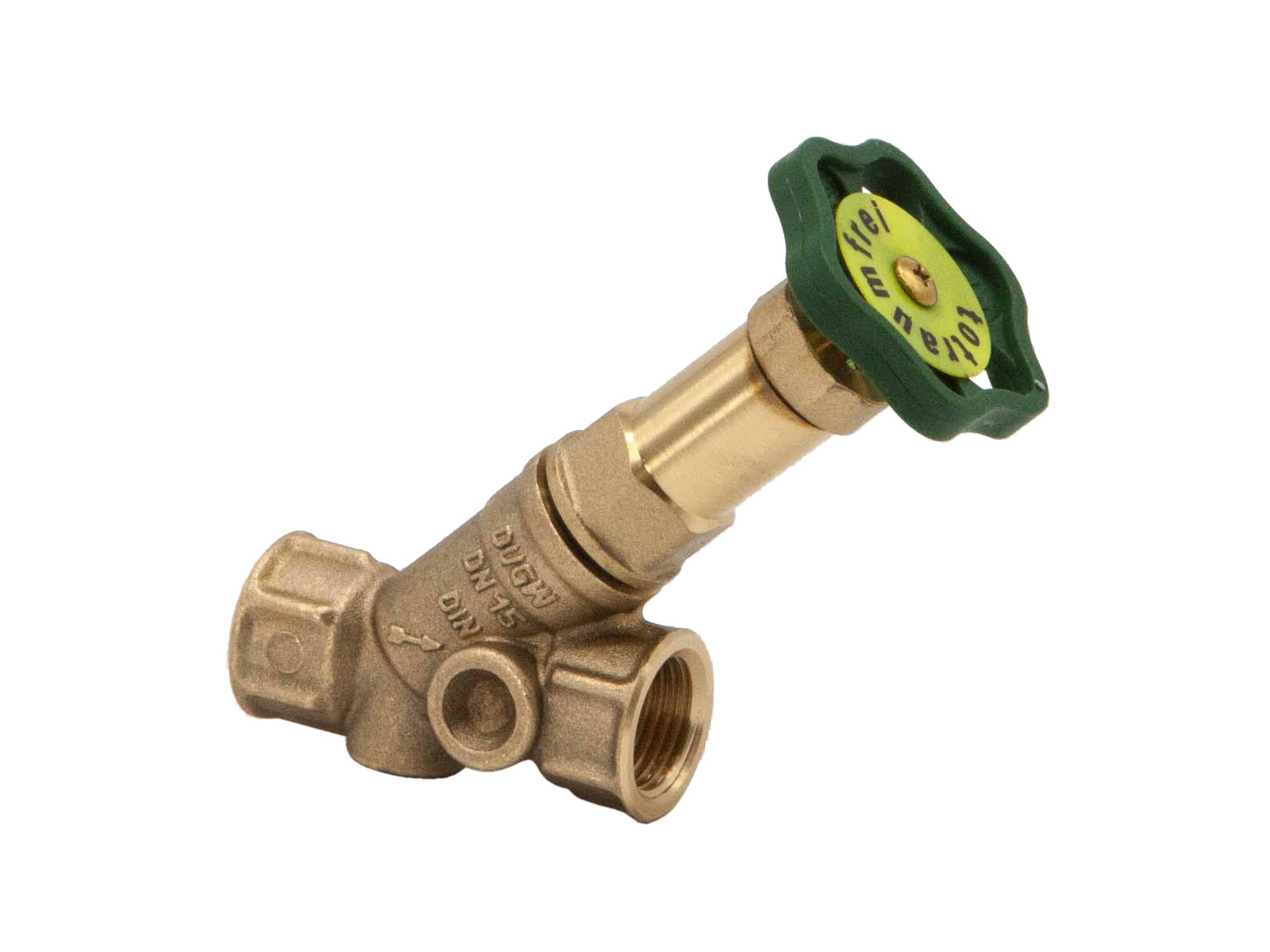 Schl�sser Schr�gsitzventil 1/2- DN15 Innengewinde ohne Entl. Freistromventil, nichtst. Spindel DVGW