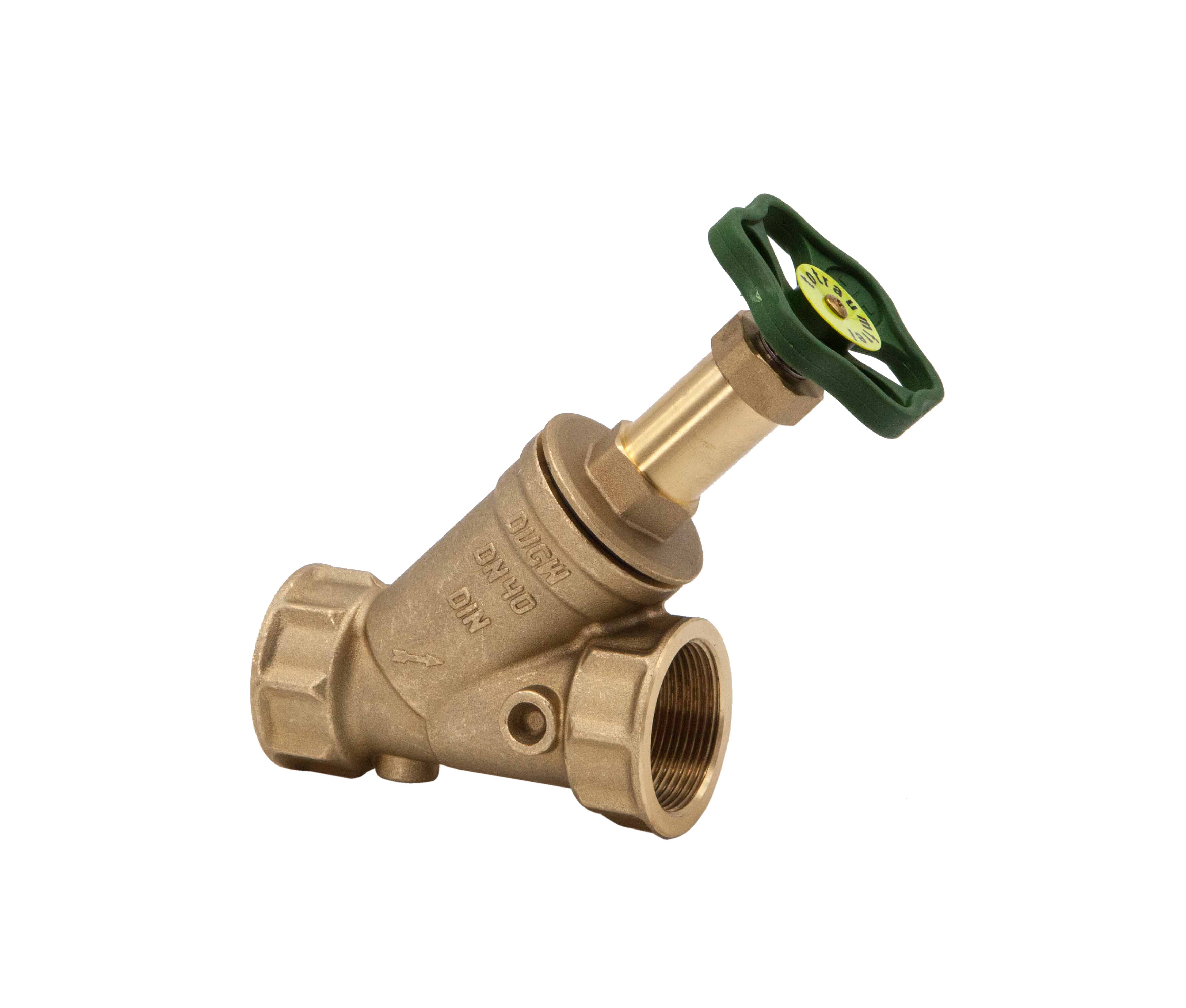 Schl�sser Schr�gsitzventil 1 1/2- DN40 Innengewinde ohne Entl. Freistromventil nichtst. Spindel DVGW