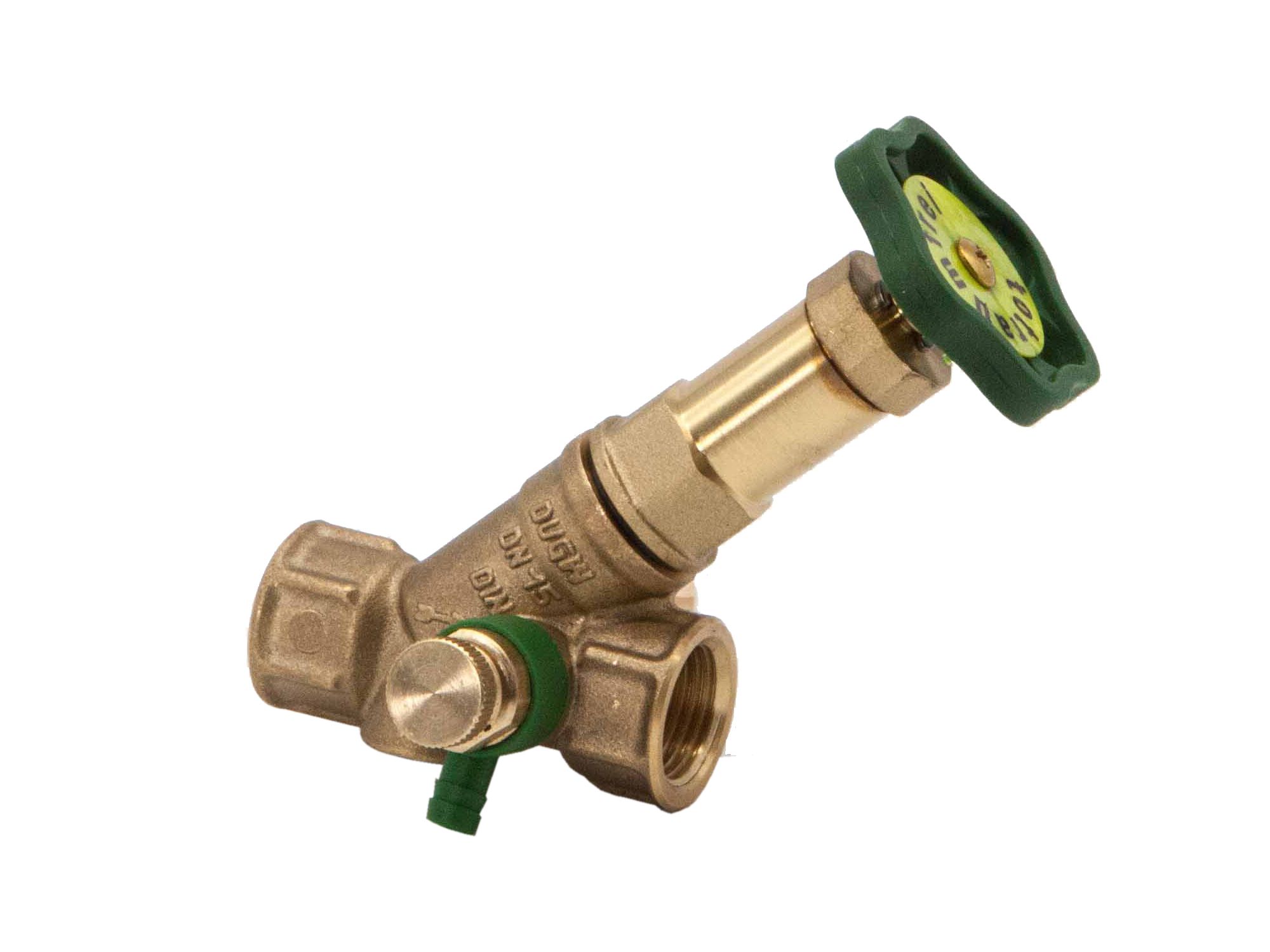 Schl�sser Schr�gsitzventil 1/2- DN15 Innengewinde mit Entl. Freistromventil nichtst. Spindel DVGW
