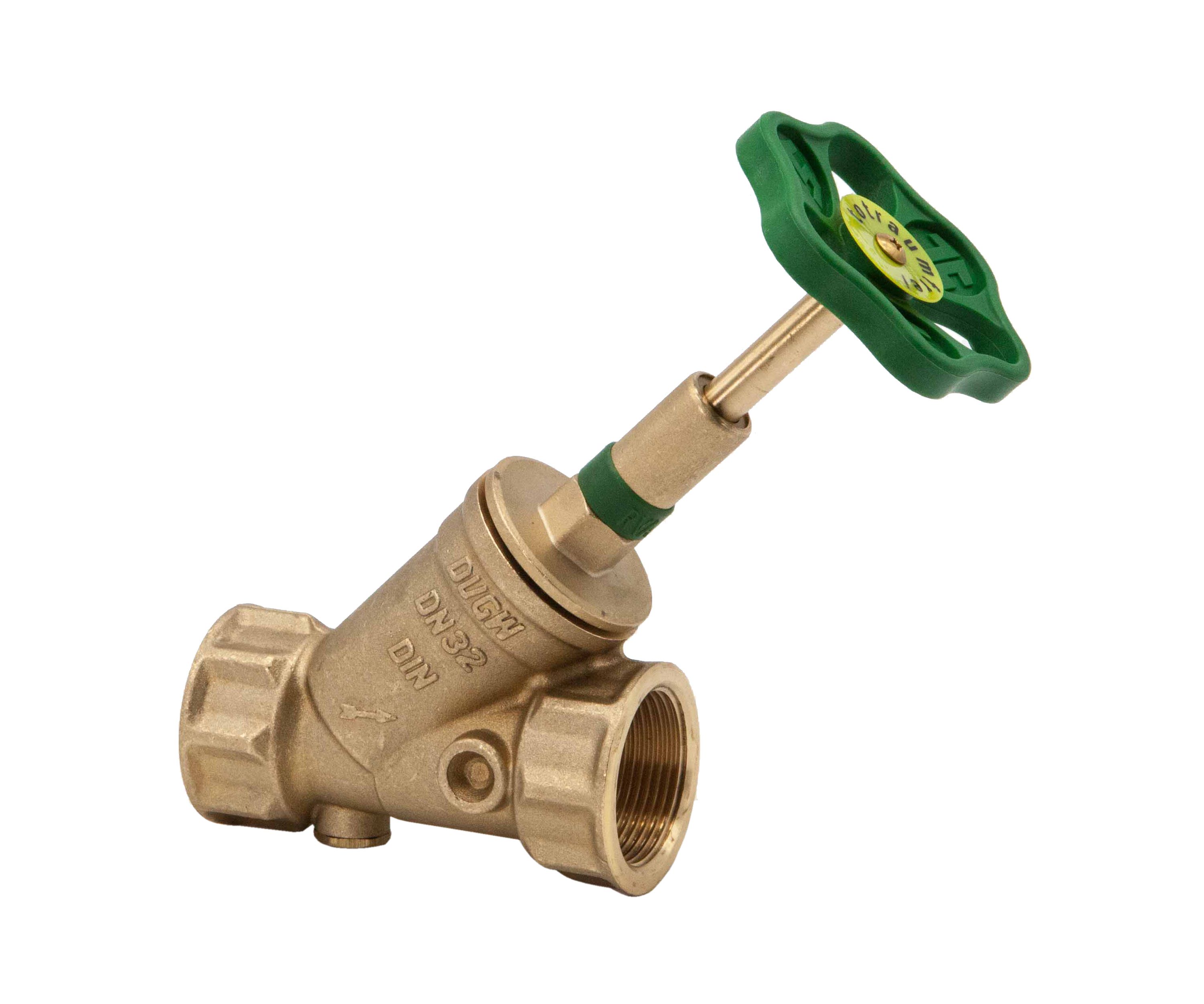 Schl�sser KFR Ventil Schr�gsitz 1 1/4- IG DN32 mit R�ckflussverhinderer ohne Entl. st. Spindel DVGW