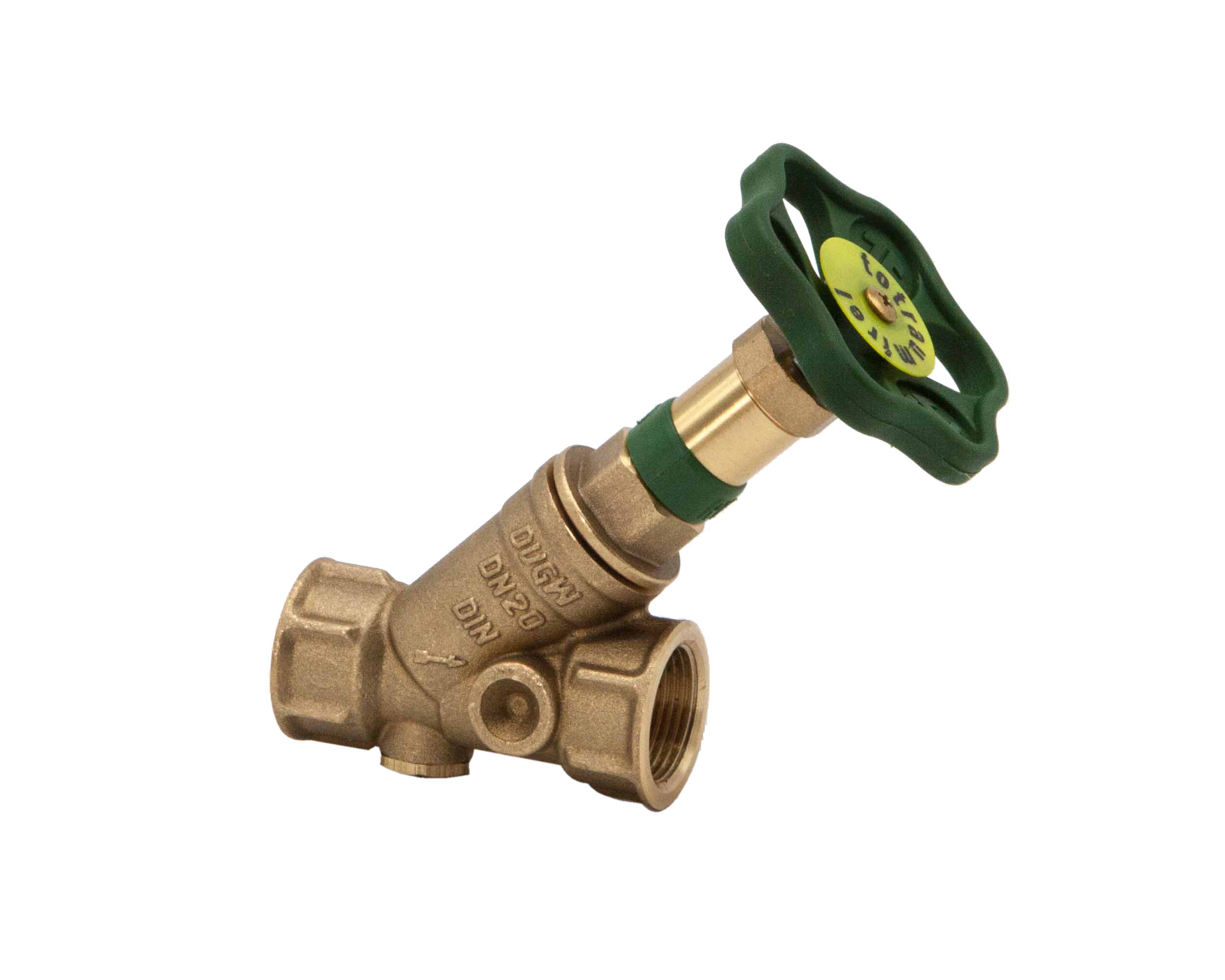 Schl�sser KFR Ventil Schr�gsitz 3/4- IG DN20 m. R�ckflussverhinderer o. Entl. nichtst. Spindel DVGW