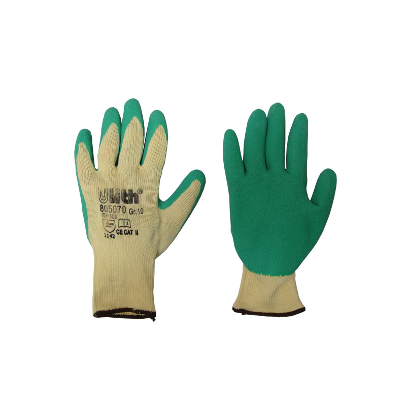 1 Paar Arbeitshandschuhe Grip Latex grün Cat2 EN388 Gr.10