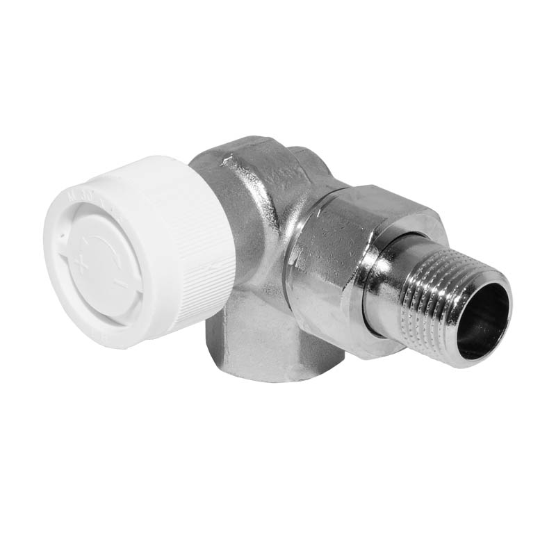 Thermostatventil Oventrop Baureihe AV9 voreinstellbar DN15, R 1/2-, PN10, Winkeleck links 1183462